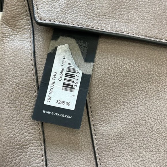 BOTKIER Cobble Hill Slouch Calfskin Leather Hobo - Picture 8 of 8